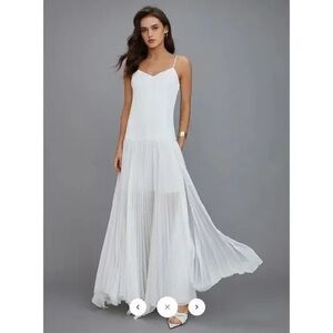 Commense White Flowing Maxi Dress